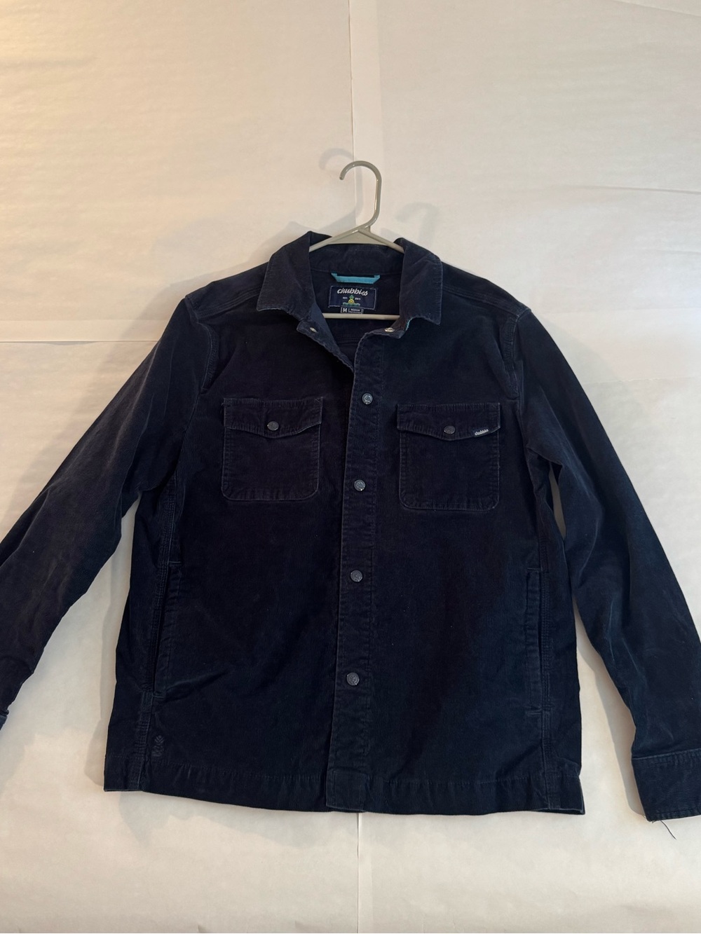 chubbies Navy Corduroy Shirt Jacket